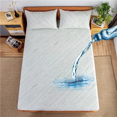 Protector de cama impermeable de bambú